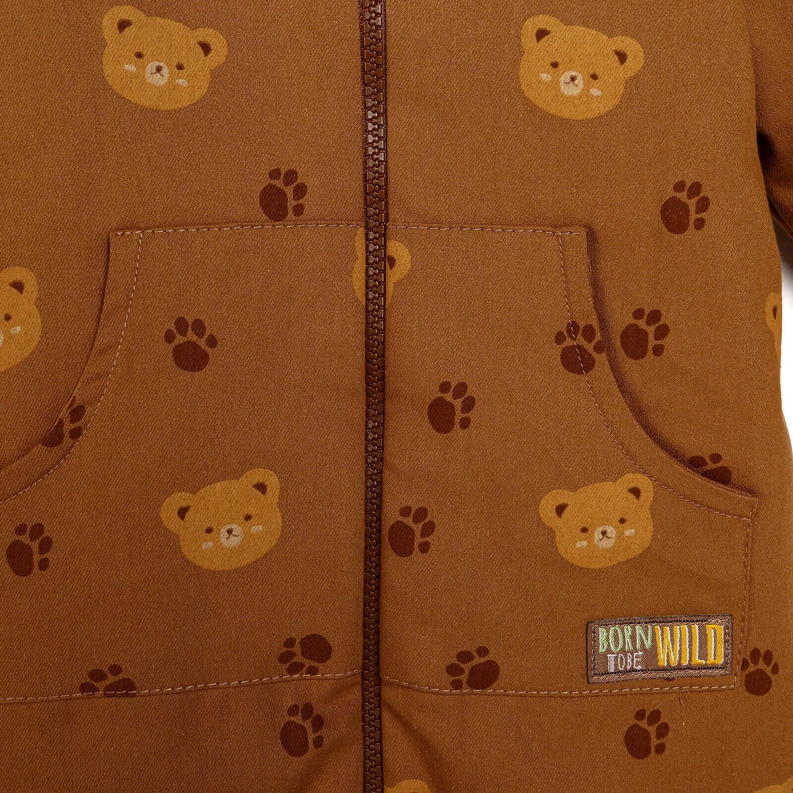 BabyZ Welsoft Jumpsuit - Brown - mezetto ebebek ebebek