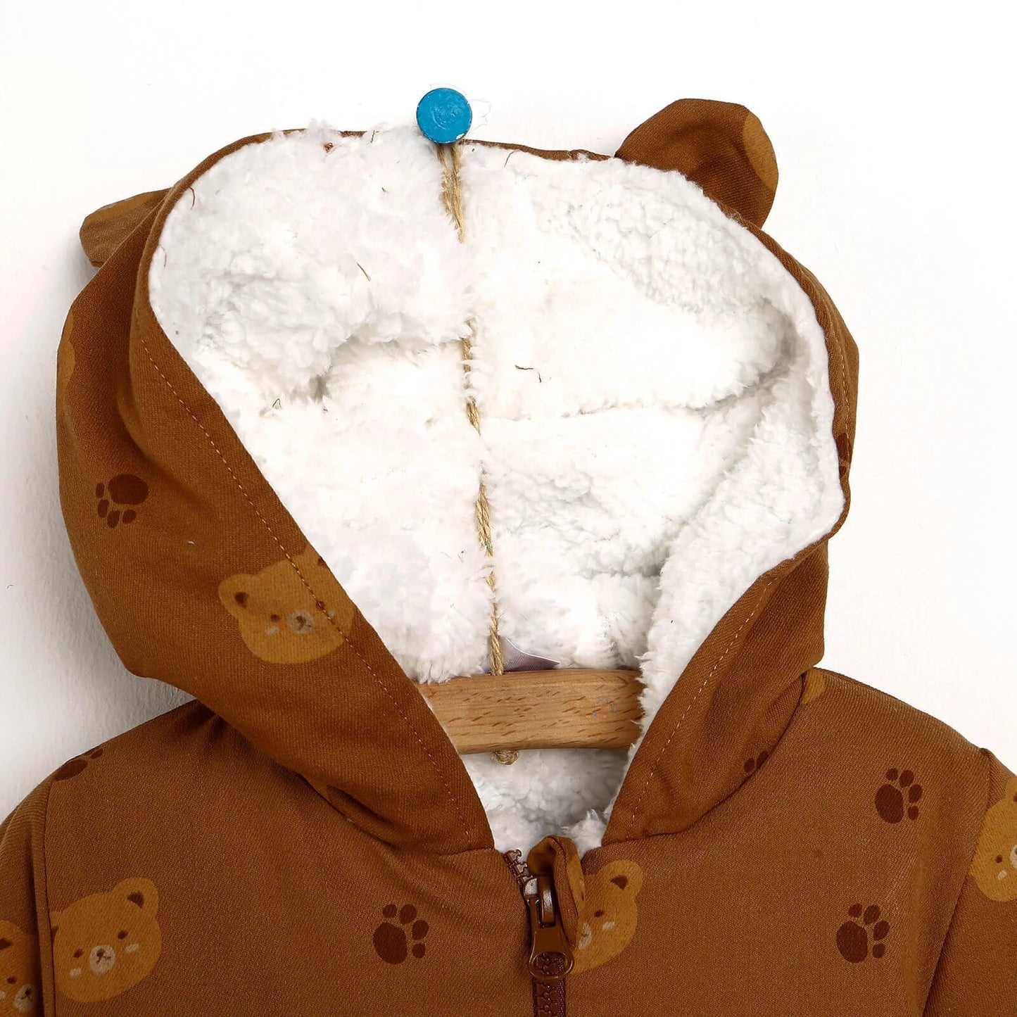 BabyZ Welsoft Jumpsuit - Brown - mezetto ebebek ebebek