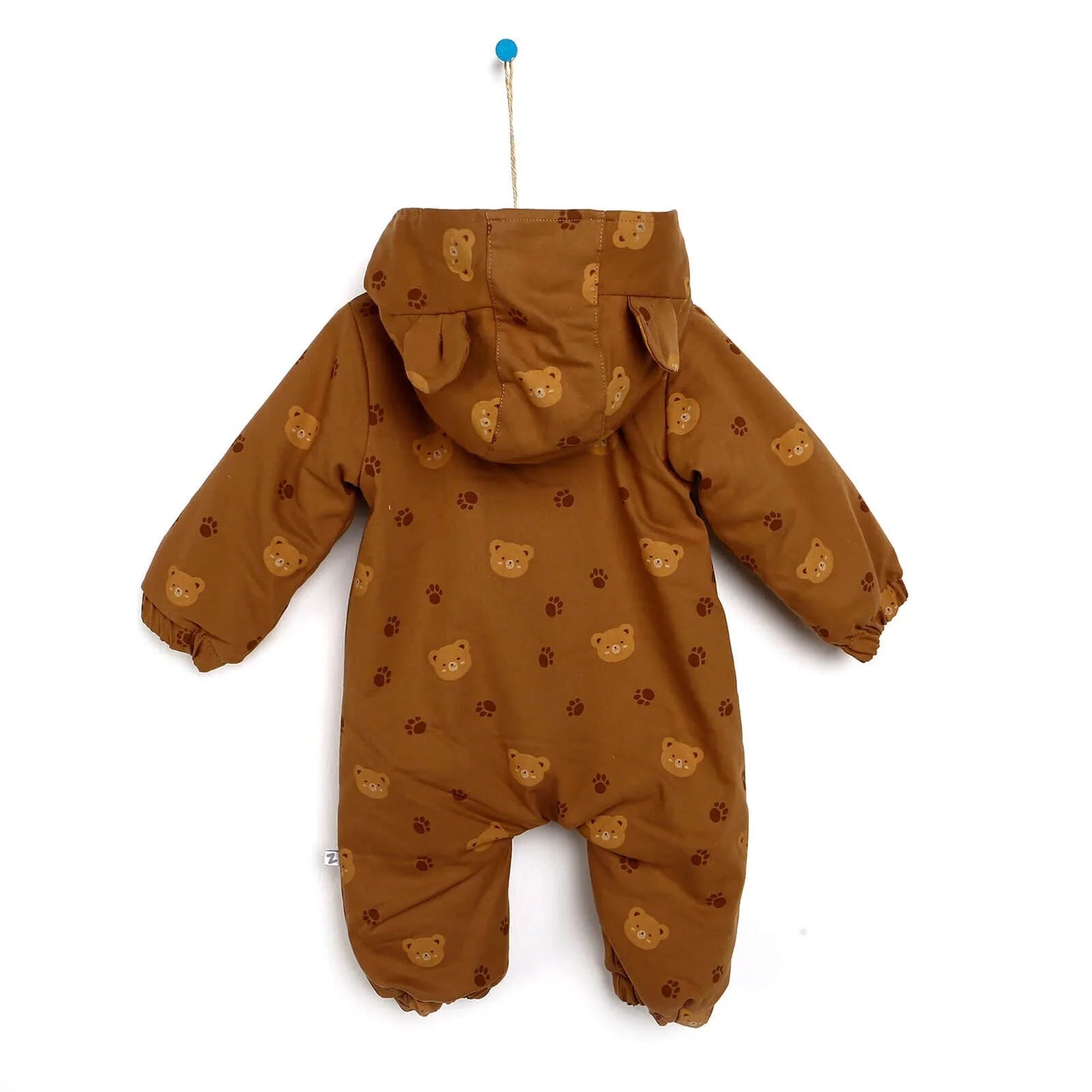BabyZ Welsoft Jumpsuit - Brown - mezetto ebebek ebebek