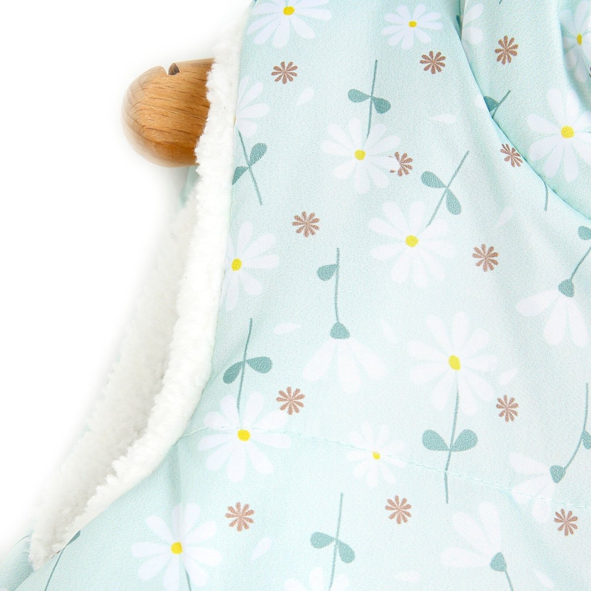 BabyZ Winter Girl Daisy Inflatable Vest - Light Green - mezetto ebebek ebebek