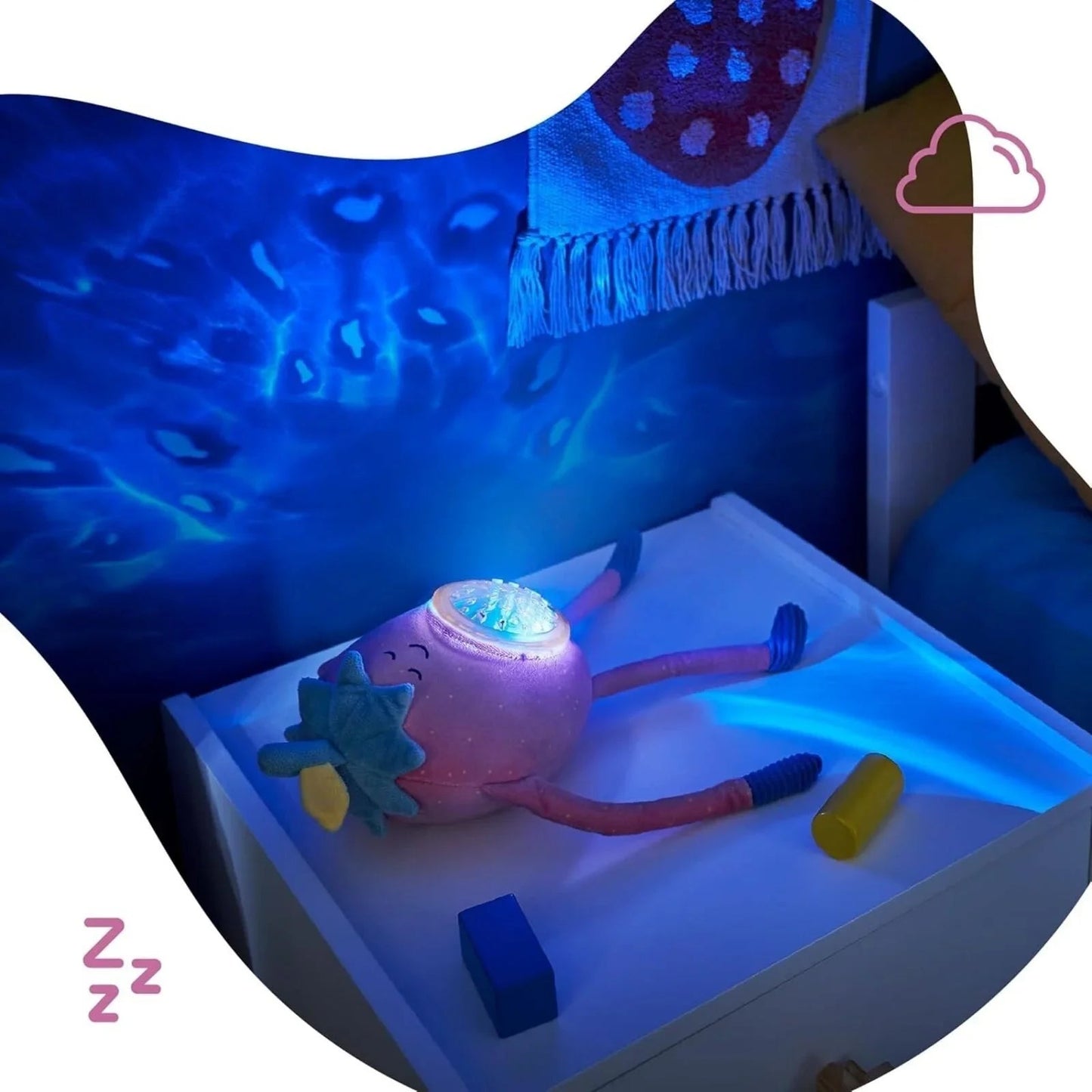 Badabulle Barnaby Plush Projection Night Light - mezetto ebebek ebebek