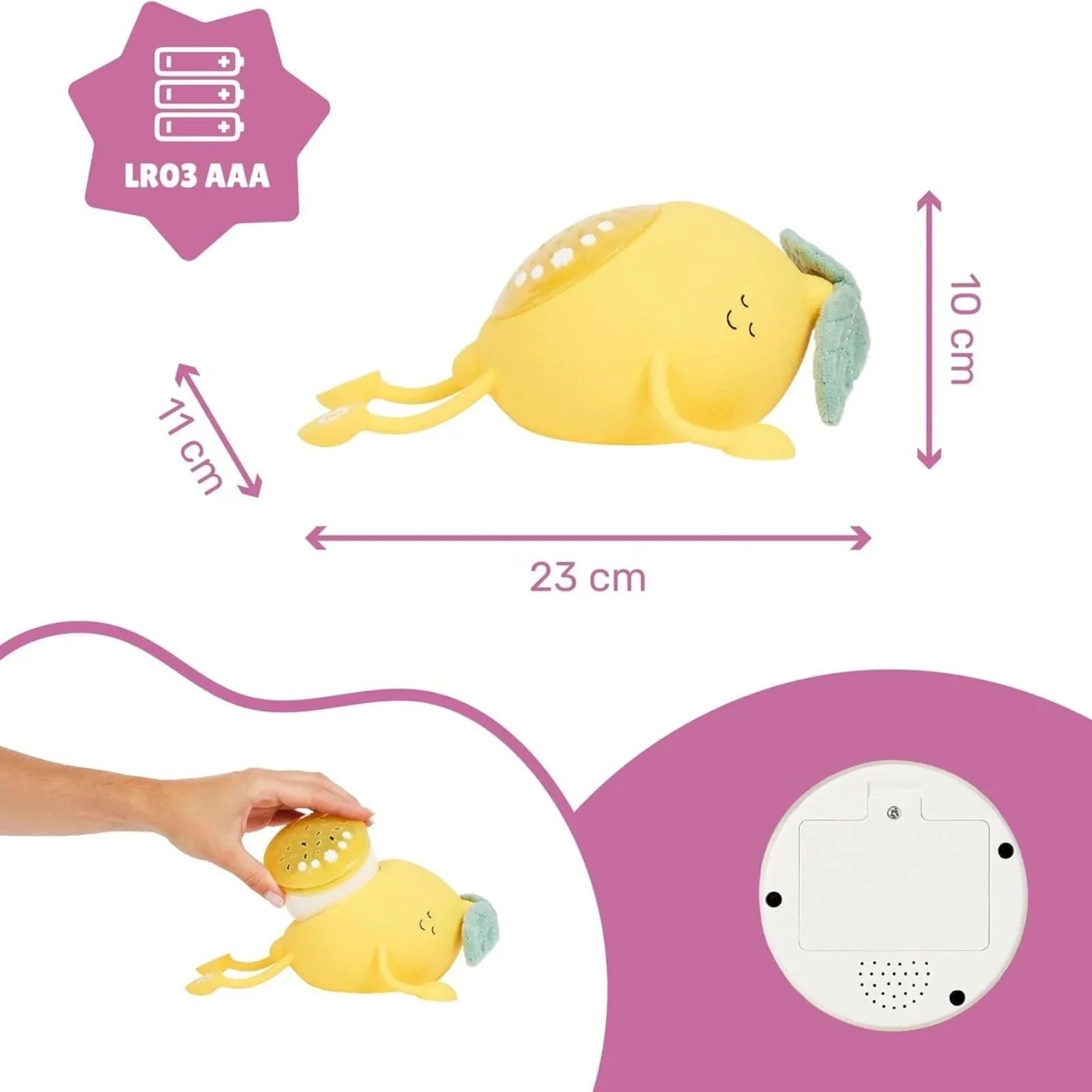 Badabulle Basil Silicone Projection Night Light - mezetto ebebek ebebek