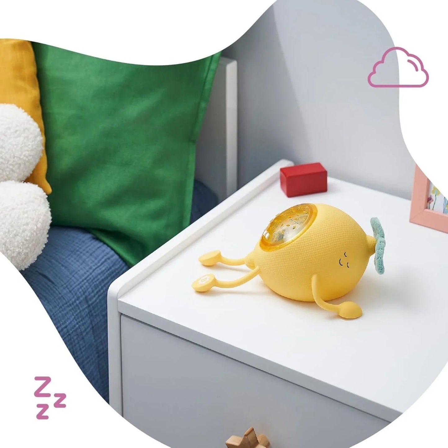 Badabulle Basil Silicone Projection Night Light - mezetto ebebek ebebek