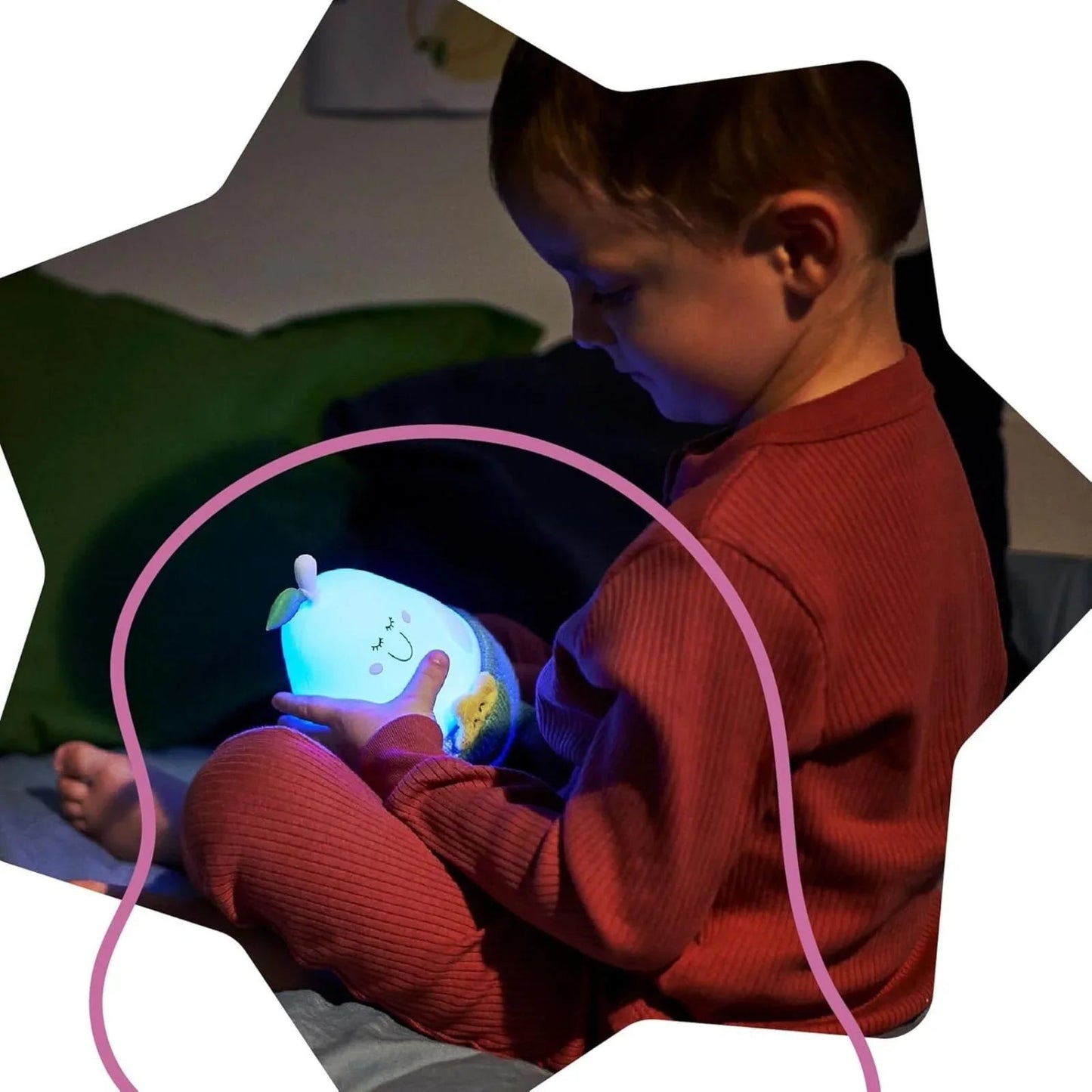 Badabulle Bertille Silicon Glow Rechargable Night Light - mezetto ebebek ebebek