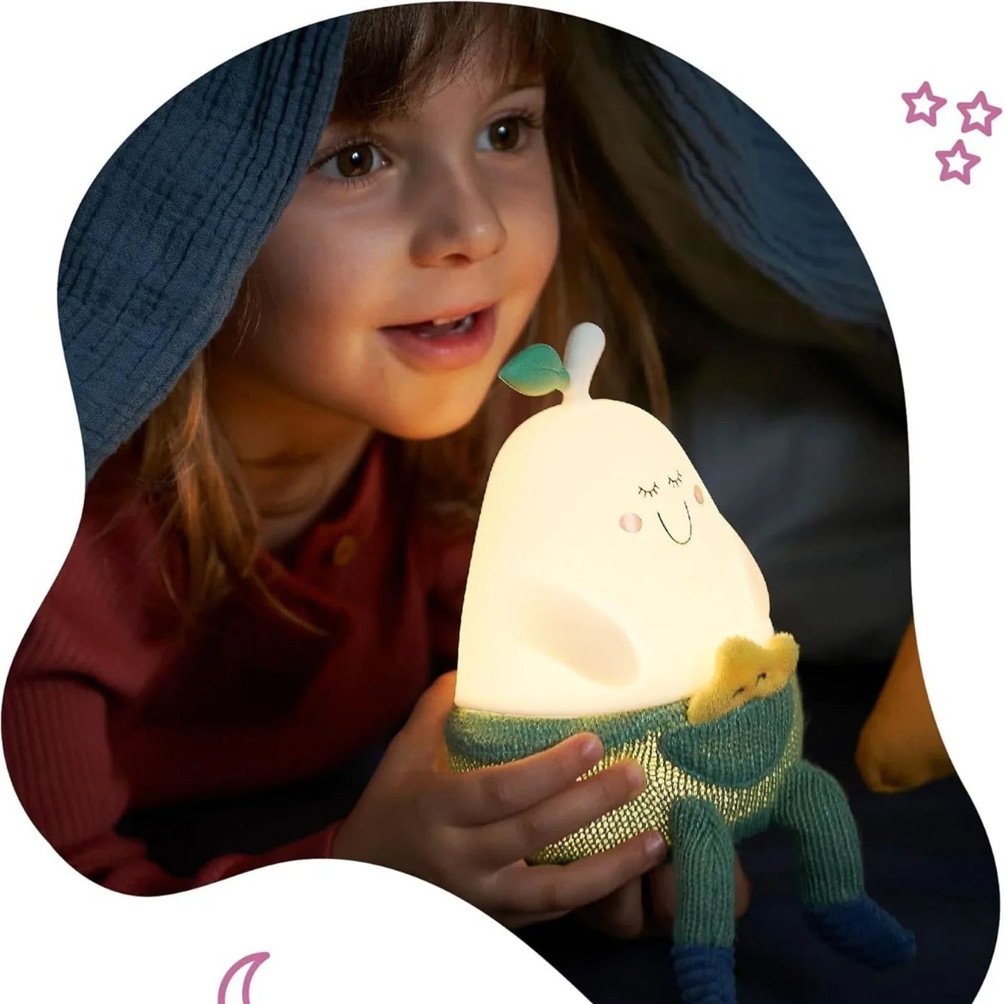 Badabulle Bertille Silicon Glow Rechargable Night Light - mezetto ebebek ebebek