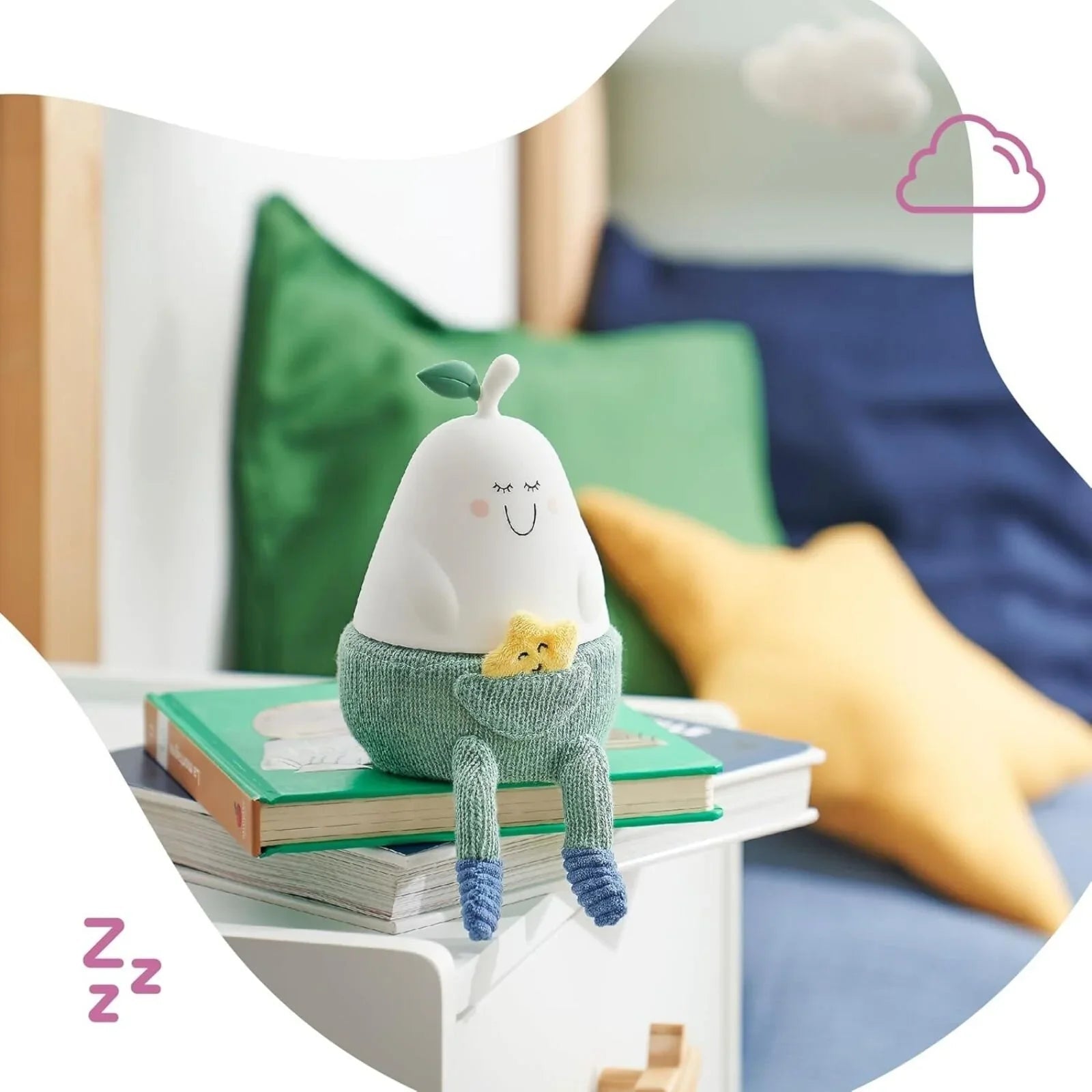 Badabulle Bertille Silicon Glow Rechargable Night Light - mezetto ebebek ebebek