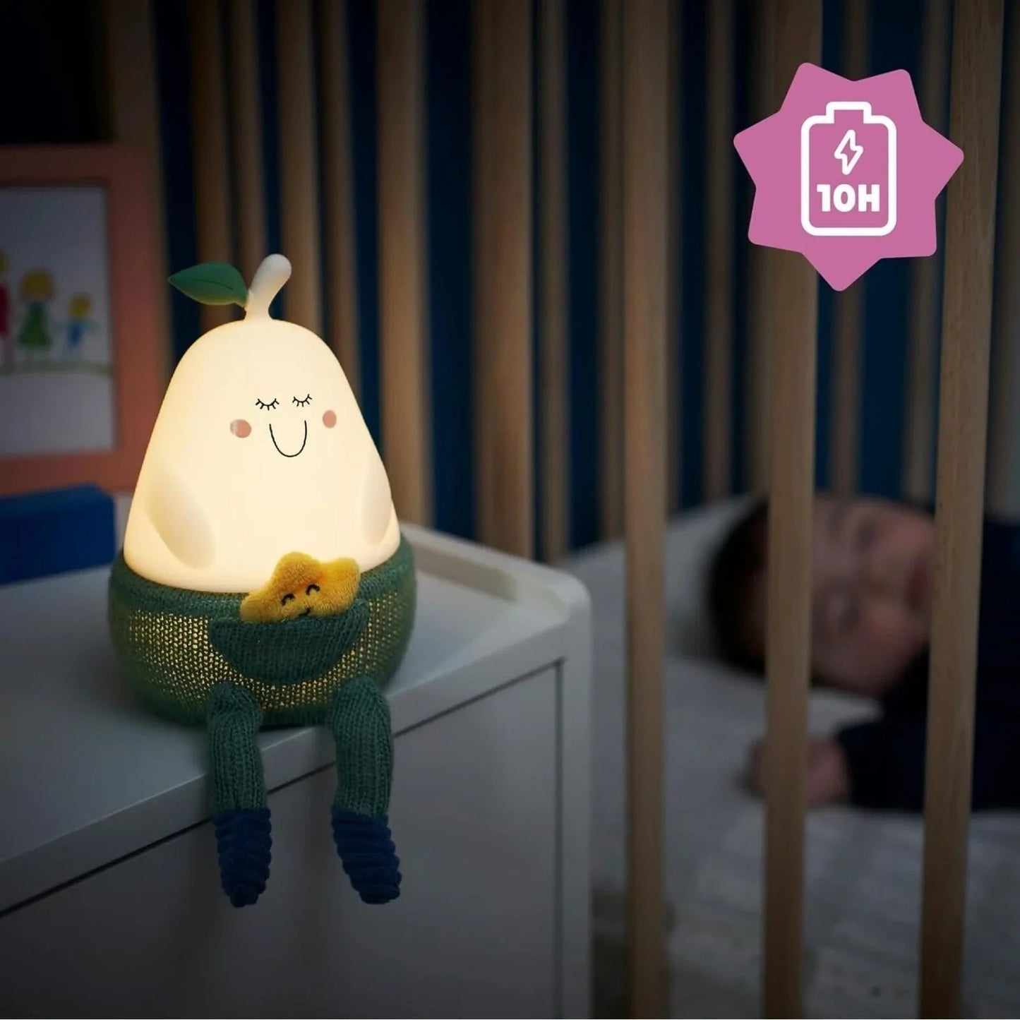 Badabulle Bertille Silicon Glow Rechargable Night Light - mezetto ebebek ebebek