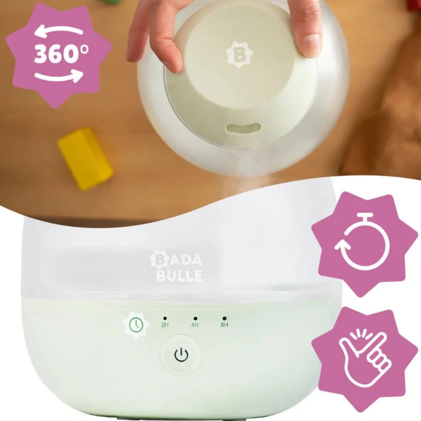 Badabulle Bubble Humidifier Nightlight - mezetto ebebek ebebek