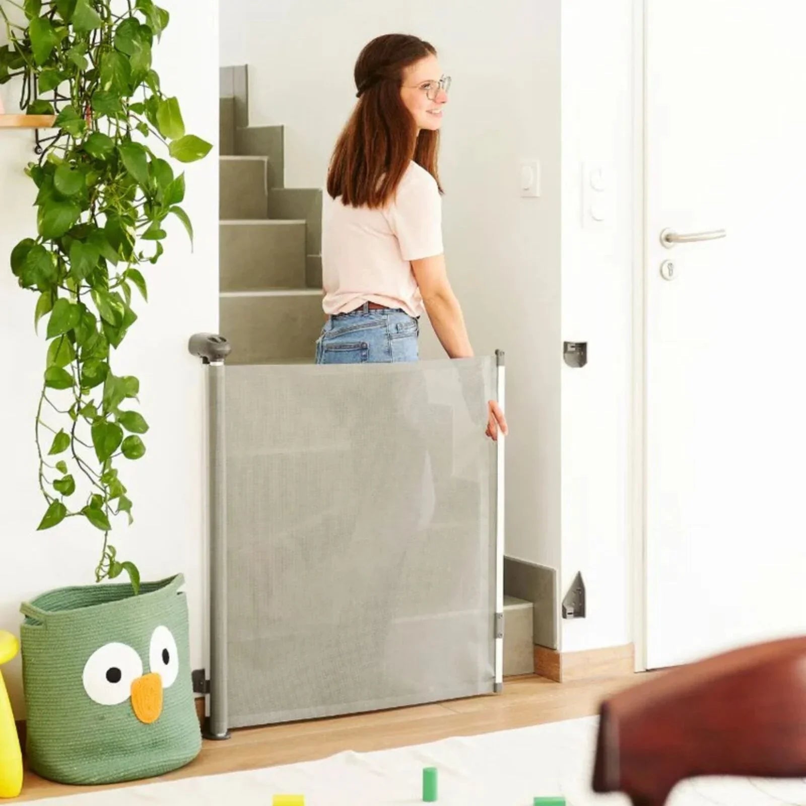 Badabulle Retractable Safety Gate - mezetto ebebek ebebek