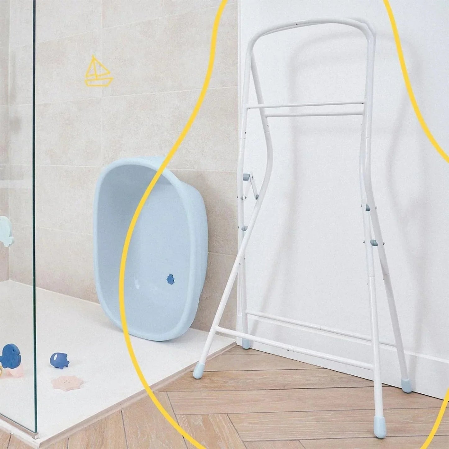 Badabulle Whale Bath Tub Stand & Drain Pipe - mezetto ebebek ebebek