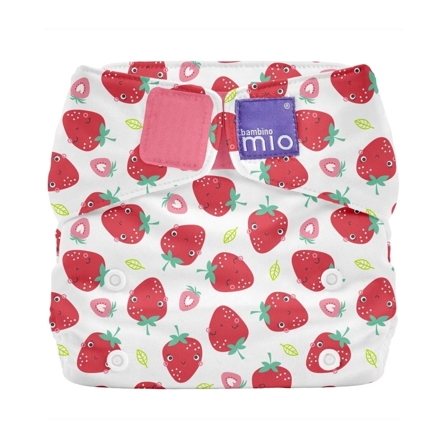 Bambino Mio - Miosolo All - in - One Reusable Nappy - Strawberry Cream - mezetto ebebek ebebek