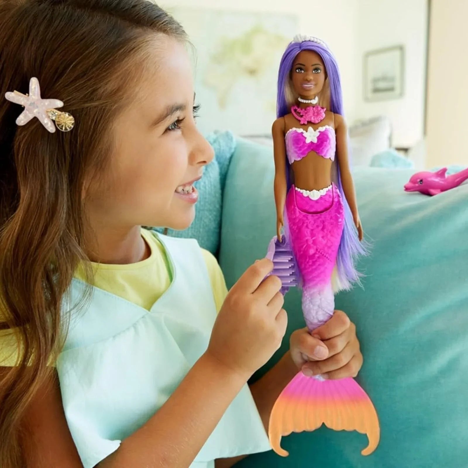 Barbie "Brooklyn" Colour Change Mermaid Doll - mezetto ebebek ebebek