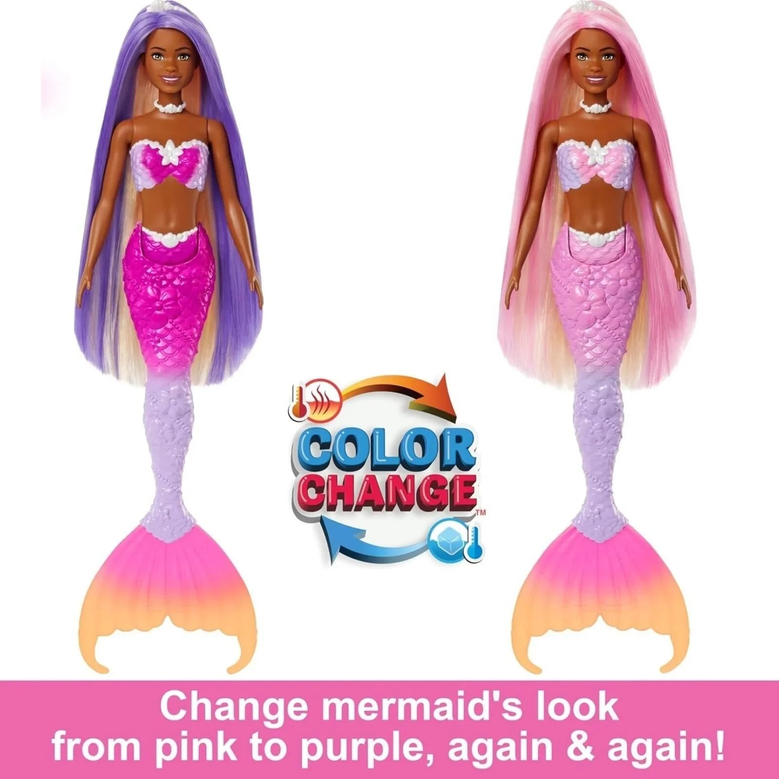 Barbie "Brooklyn" Colour Change Mermaid Doll - mezetto ebebek ebebek