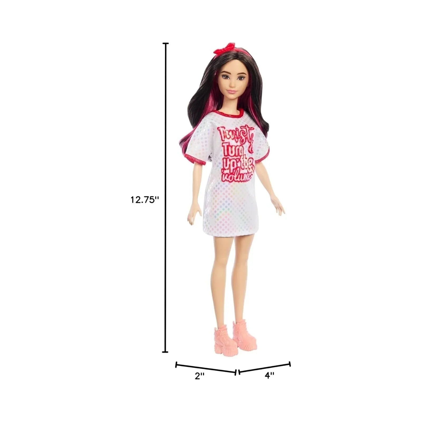 Barbie Fashionista Twisty Turn Up the Volume Doll - mezetto ebebek ebebek