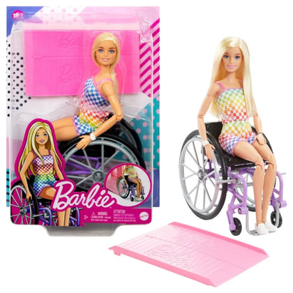 Barbie Fashionista with Wheelchair Set Blonde - mezetto ebebek ebebek