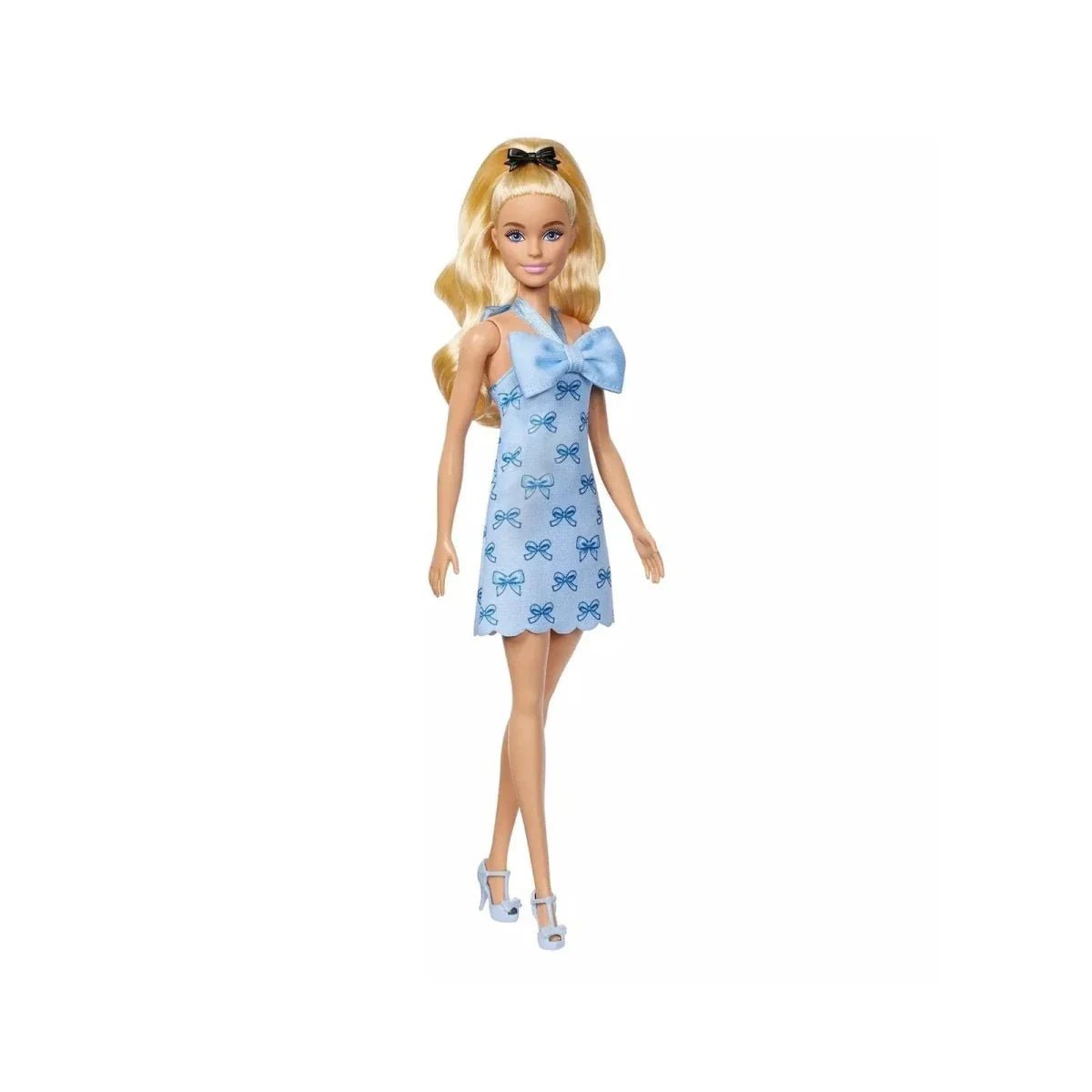 Barbie Fashionistas Doll 237 with Blue Bows Dress - mezetto ebebek ebebek