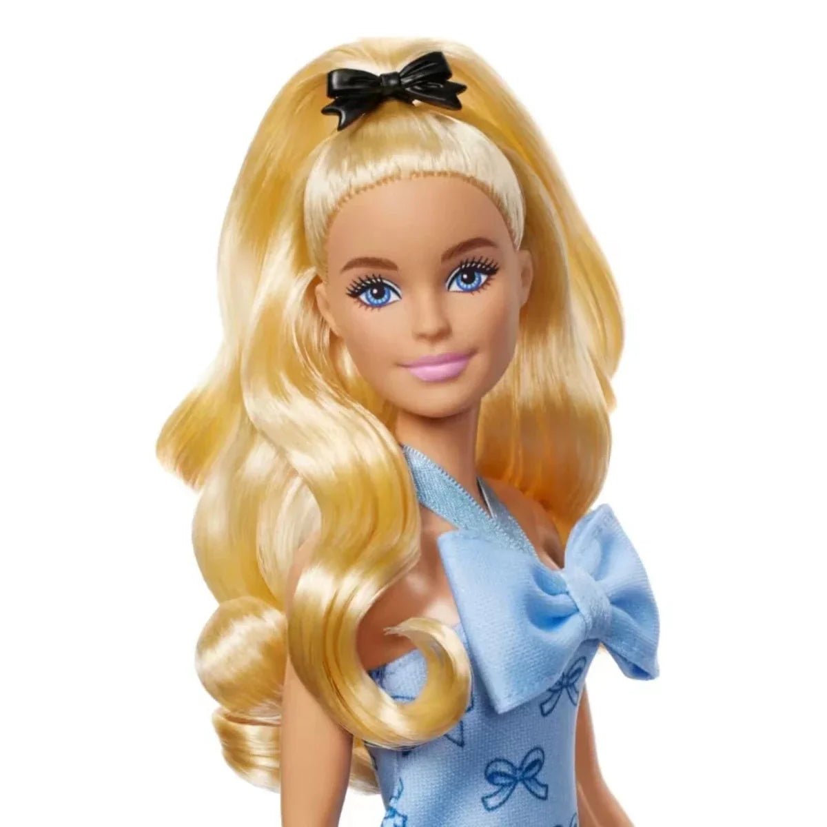Barbie Fashionistas Doll 237 with Blue Bows Dress - mezetto ebebek ebebek