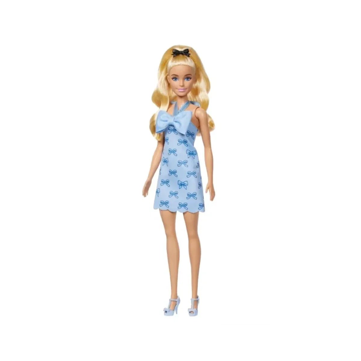 Barbie Fashionistas Doll 237 with Blue Bows Dress - mezetto ebebek ebebek