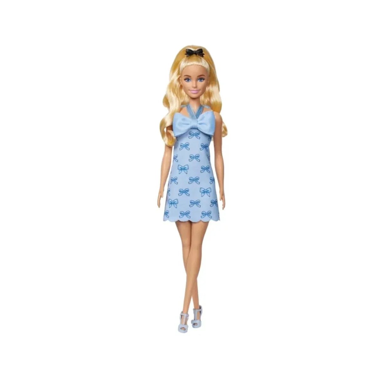 Barbie Fashionistas Doll 237 with Blue Bows Dress - mezetto ebebek ebebek