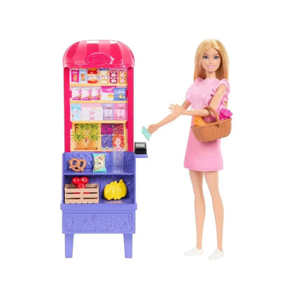 Barbie Malibu Shopping at the Market Playset & Doll - mezetto ebebek ebebek