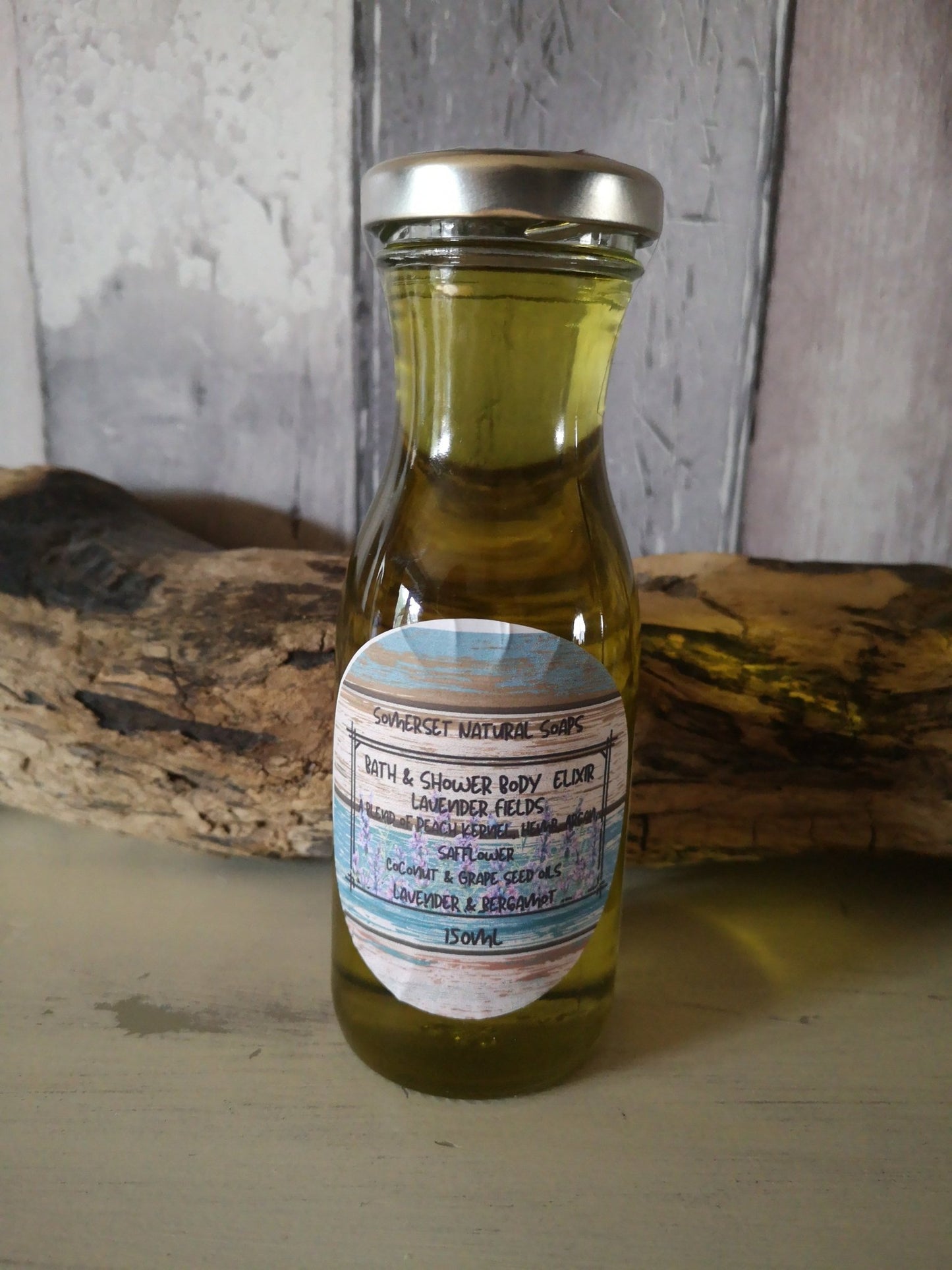 Bath & Shower Elixir Lavender fields - mezetto Shopify Collective Somerset Natural Soaps