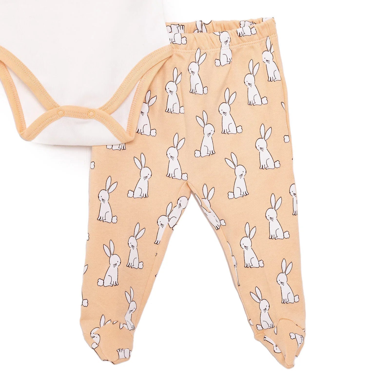 Bebbek Baby Boy 5 Pcs Newborn Starter Set - Ecru - mezetto ebebek ebebek