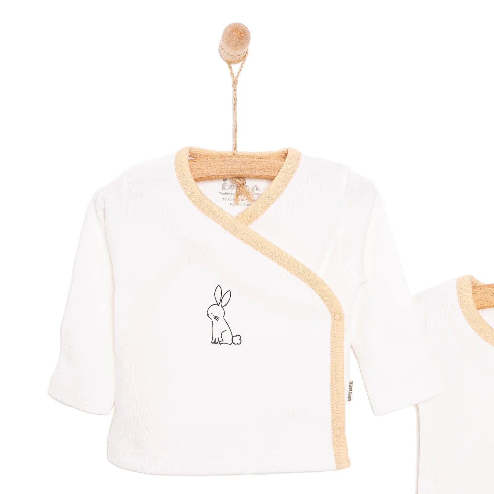 Bebbek Baby Boy 5 Pcs Newborn Starter Set - Ecru - mezetto ebebek ebebek