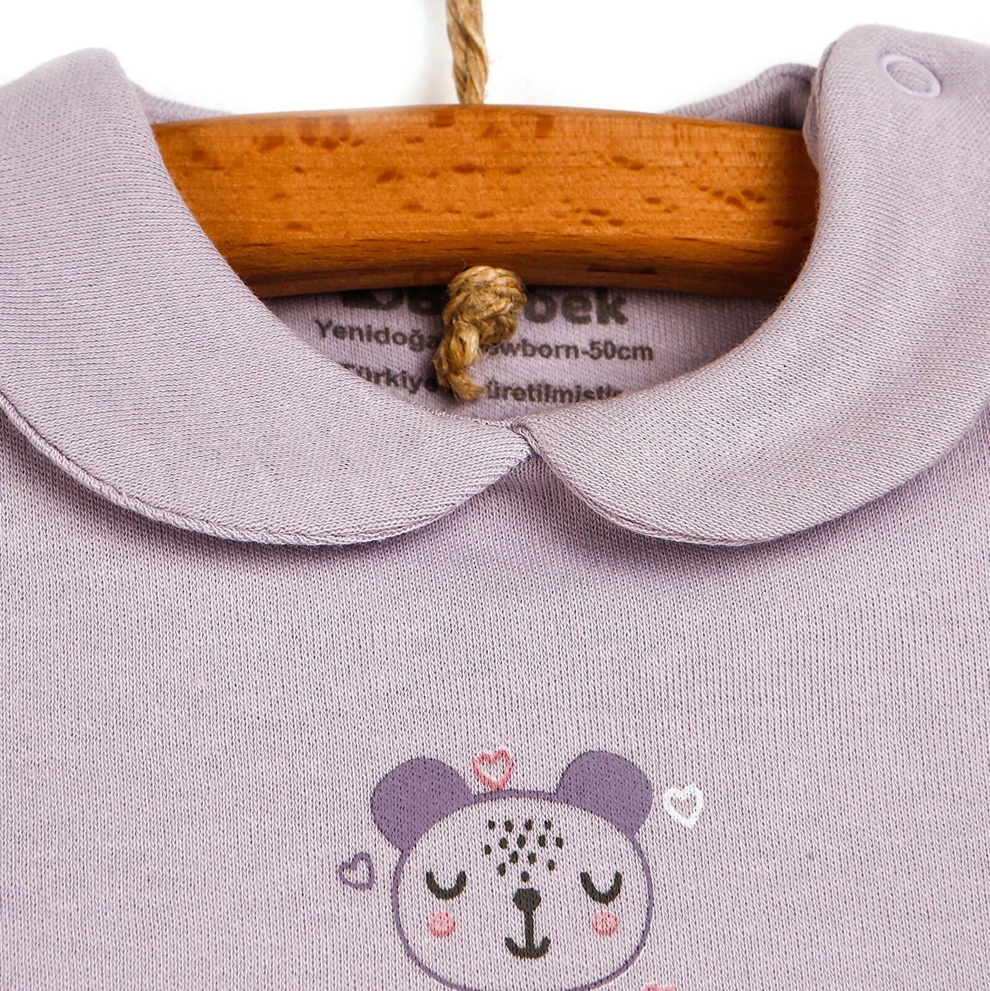 Bebbek Baby Girl 5 pcs Newborn Gift Starter Set - Purple - mezetto ebebek ebebek