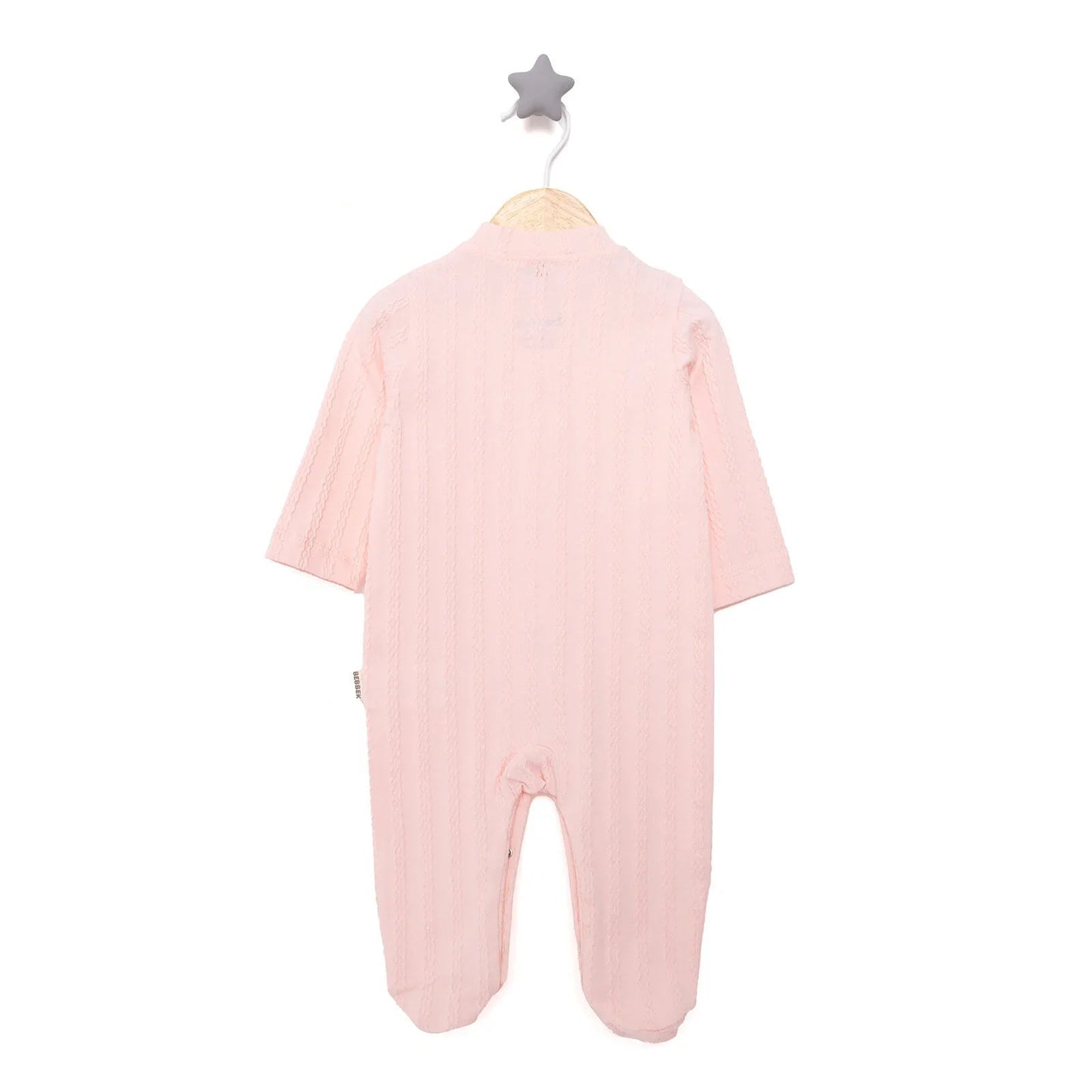 Bebbek Girl Footed Jumpsuit - Powder - mezetto ebebek ebebek