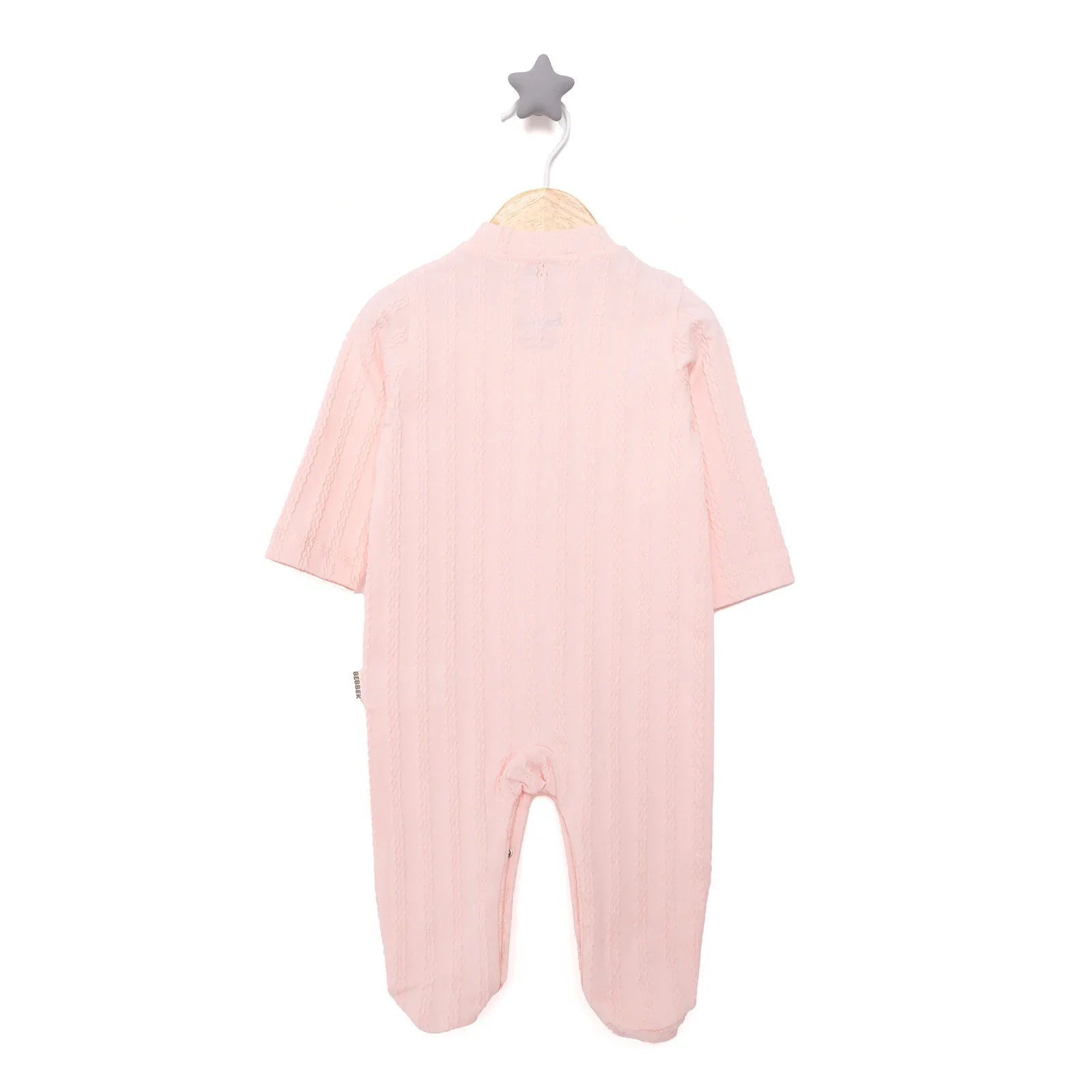 Bebbek Girl Footed Jumpsuit - Powder - mezetto ebebek ebebek