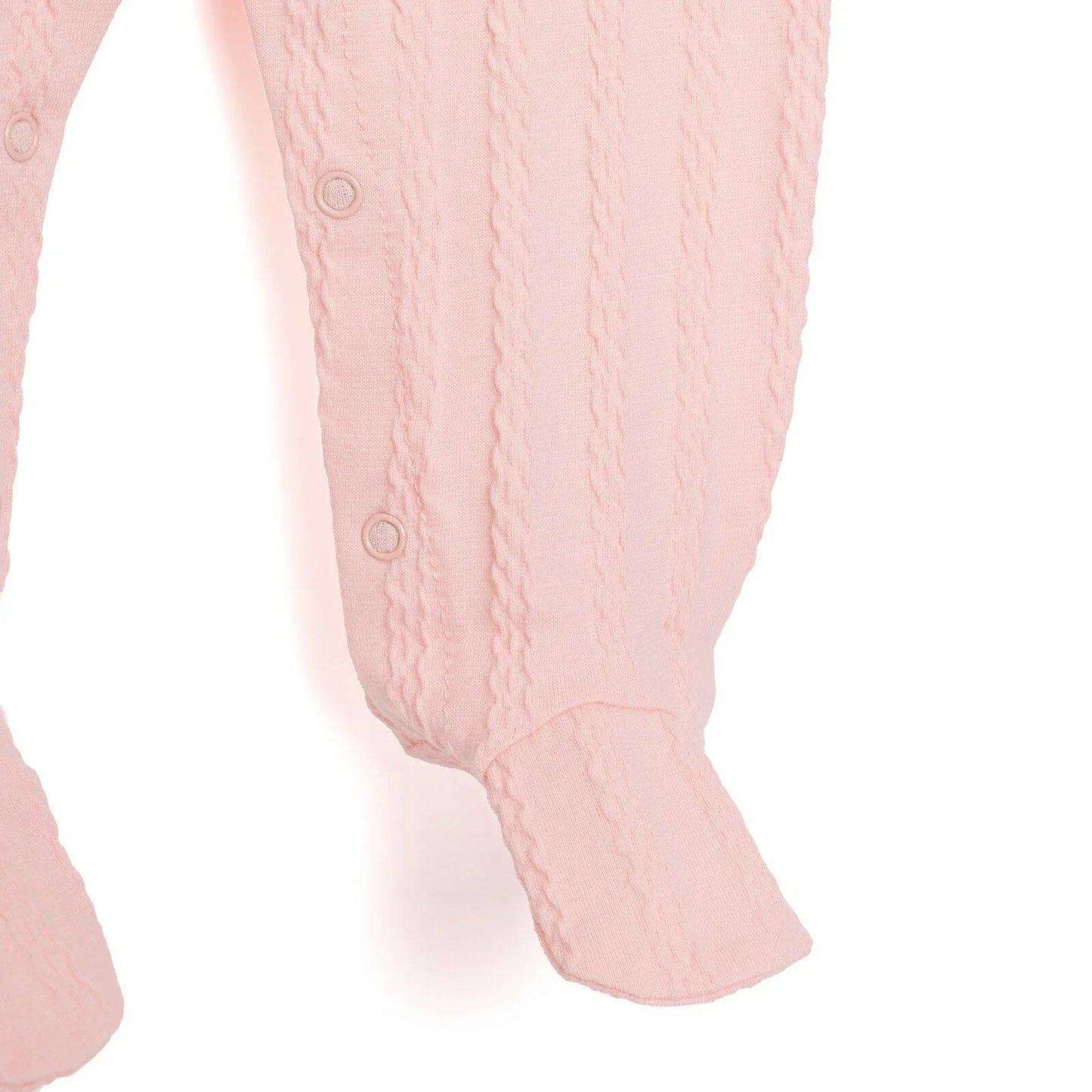 Bebbek Girl Footed Jumpsuit - Powder - mezetto ebebek ebebek