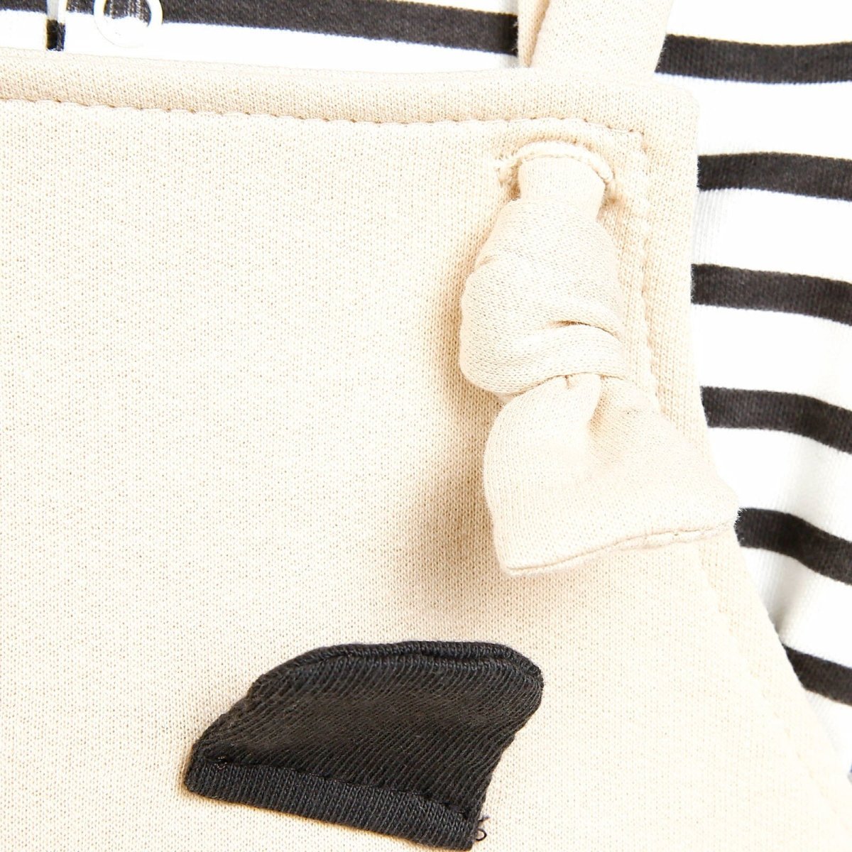 Bebbek Newborn Animals Holiday Overall - Ecru - mezetto ebebek ebebek