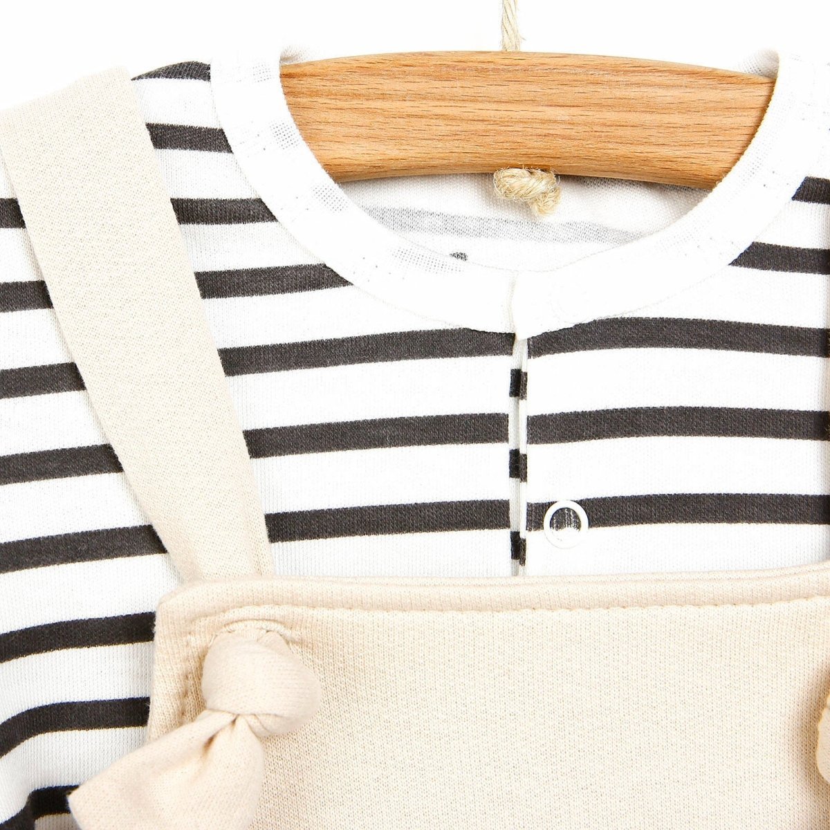 Bebbek Newborn Animals Holiday Overall - Ecru - mezetto ebebek ebebek