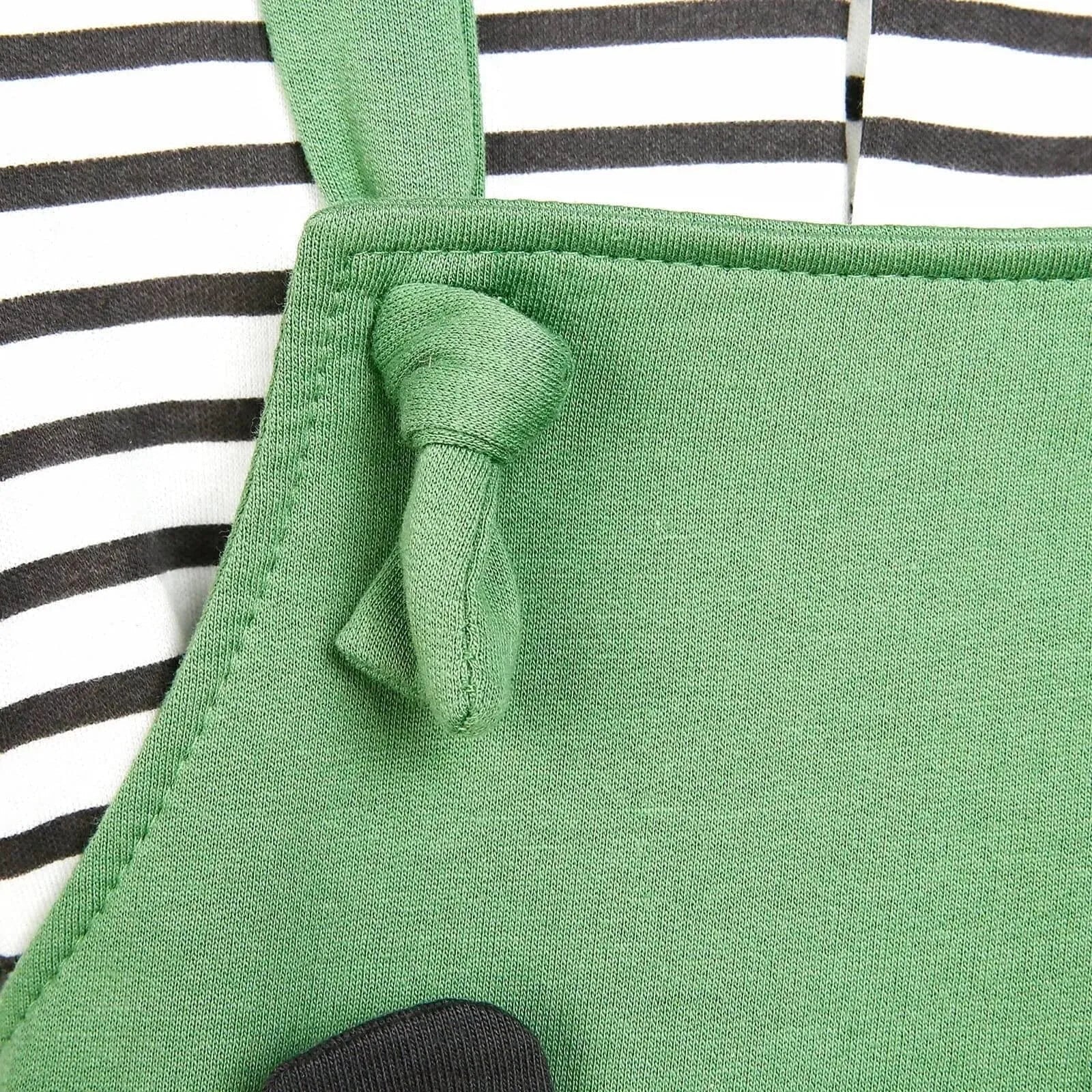 Bebbek Newborn Animals Holiday Overall - Green - mezetto ebebek ebebek