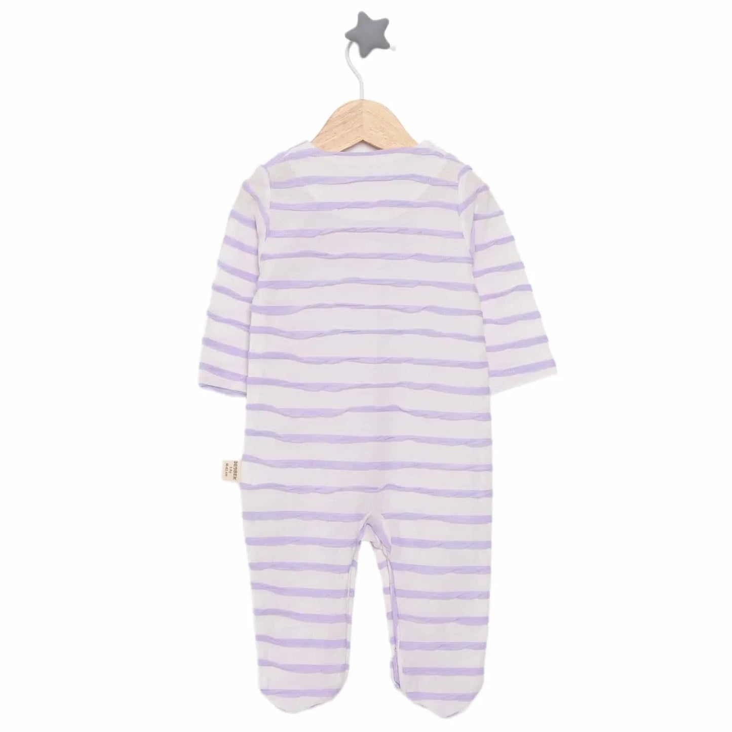 Bebbek Unisex Footed Jumpsuit - Purple - mezetto ebebek ebebek