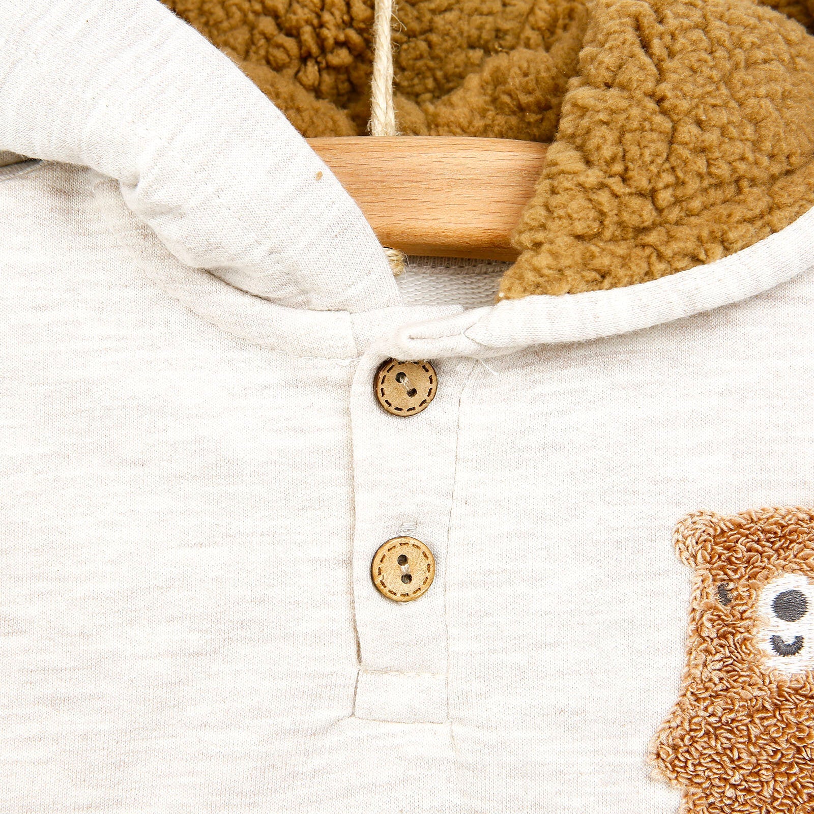 Bebecix Sweatshirt - Pants - Beige - mezetto ebebek ebebek
