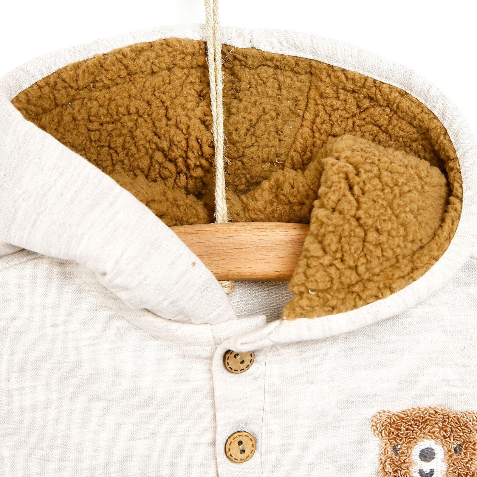 Bebecix Sweatshirt - Pants - Beige - mezetto ebebek ebebek