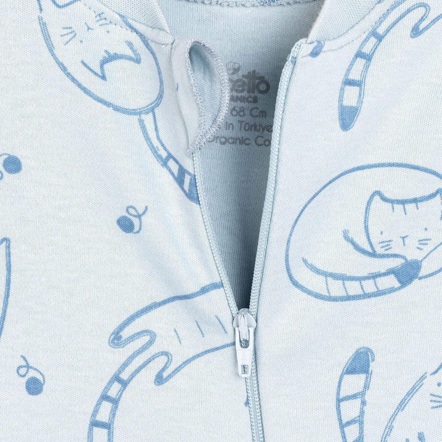 Bebetto Baby Boy Footless Jumpsuit - Indigo - mezetto ebebek ebebek