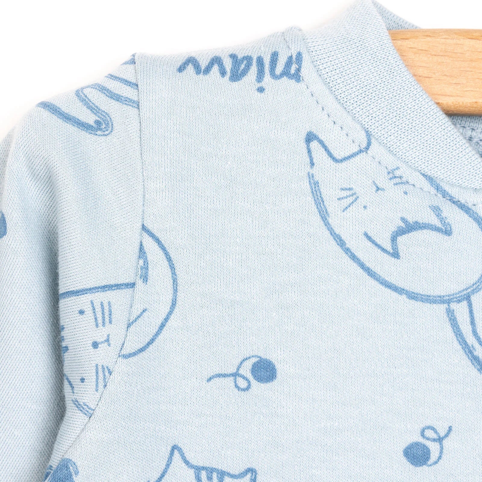 Bebetto Baby Boy Footless Jumpsuit - Indigo - mezetto ebebek ebebek