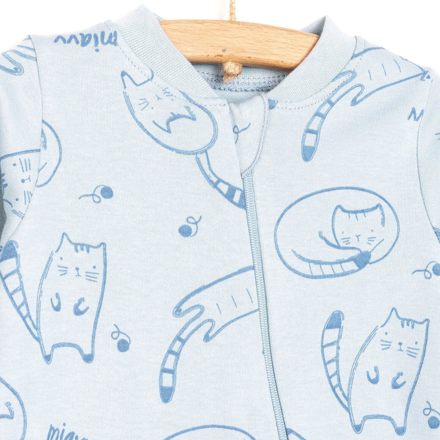 Bebetto Baby Boy Footless Jumpsuit - Indigo - mezetto ebebek ebebek