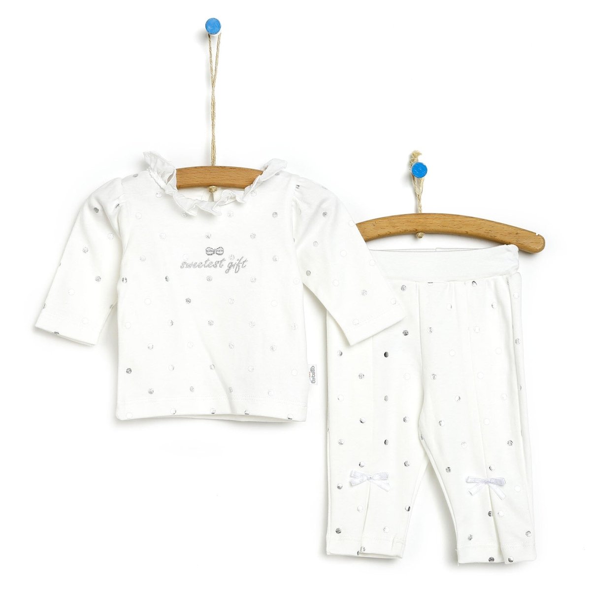 Bebetto Blouse - Tights - Ecru - mezetto ebebek ebebek