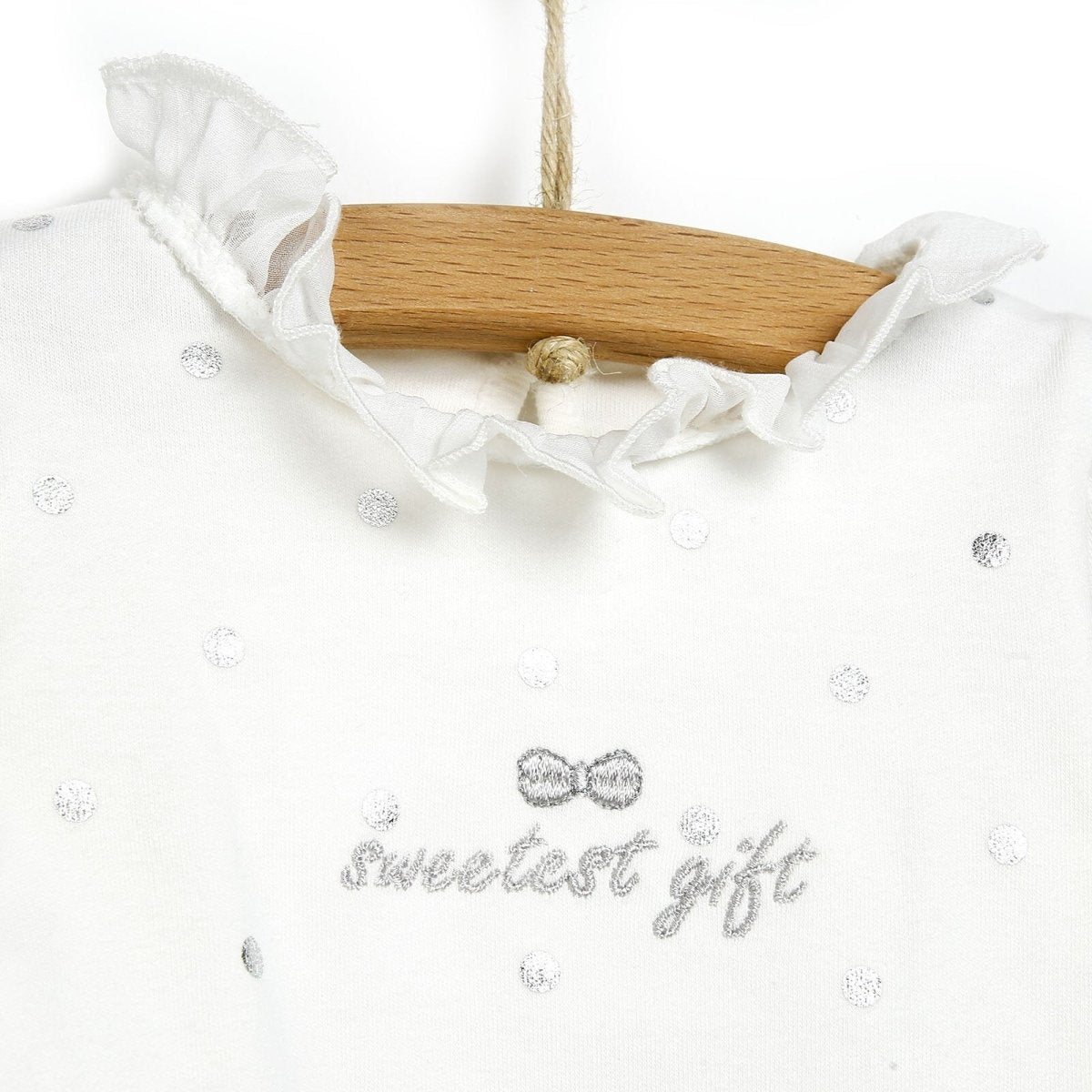 Bebetto Blouse - Tights - Ecru - mezetto ebebek ebebek