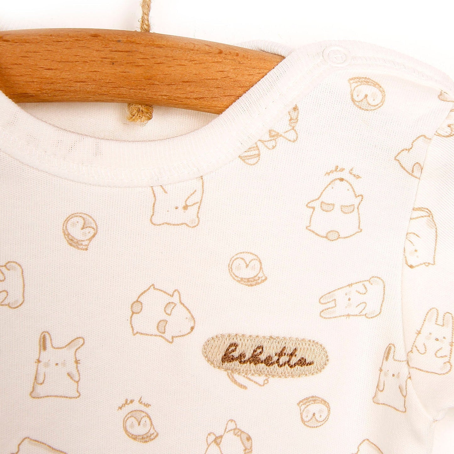 Bebetto Body - Footless Bottom - Beige - mezetto ebebek ebebek