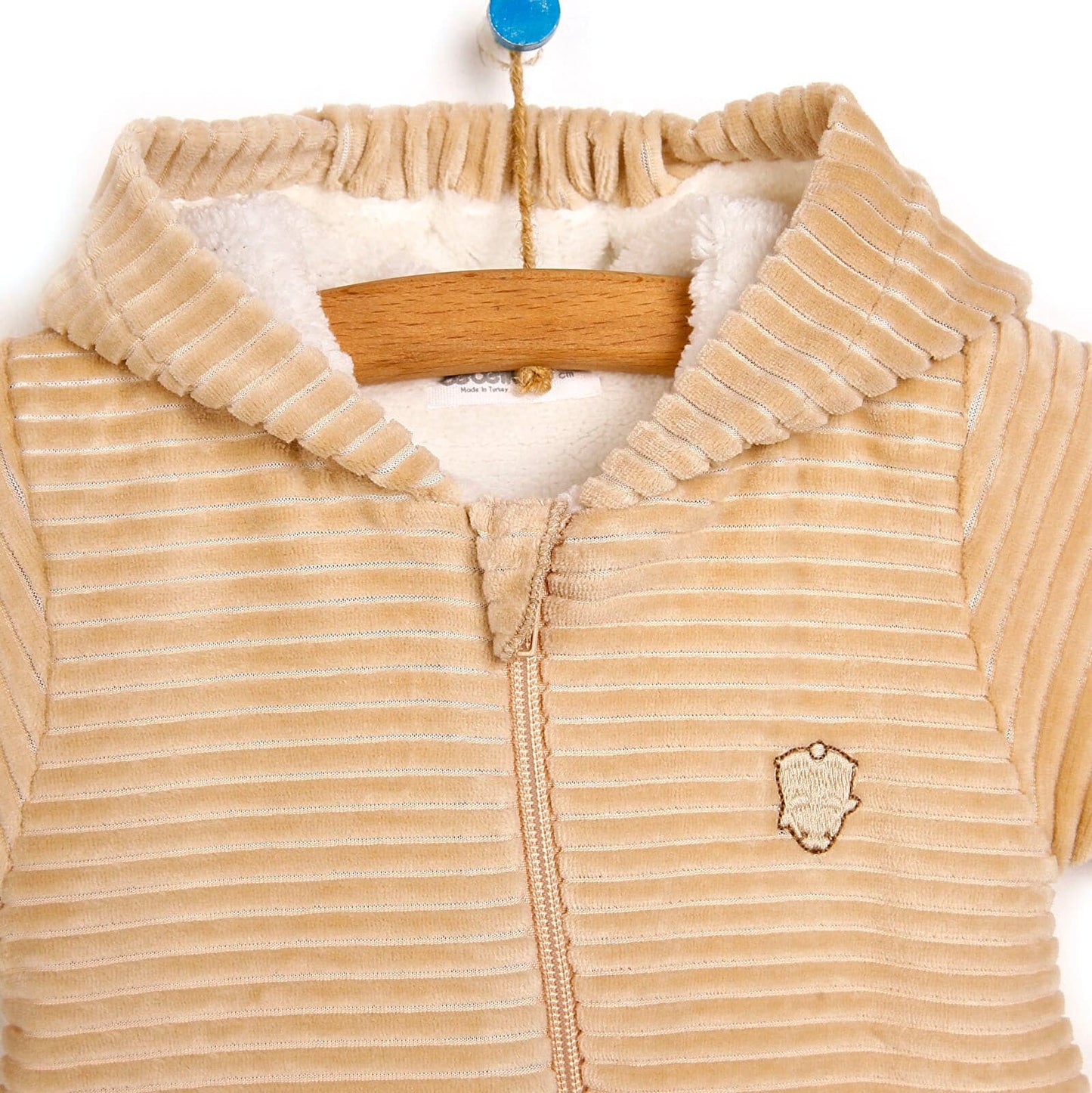 Bebetto Footed Jumpsuit - Beige - mezetto ebebek ebebek