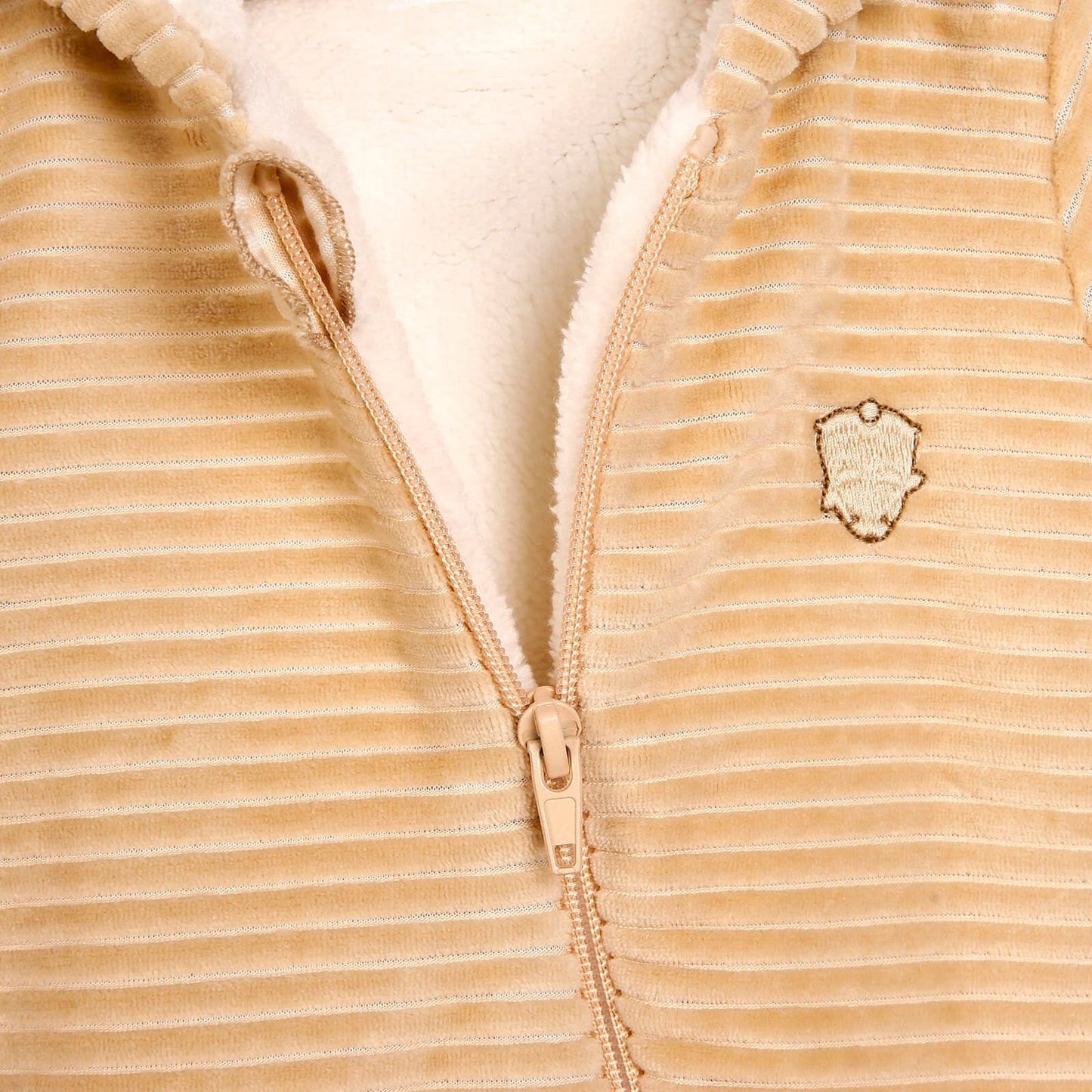Bebetto Footed Jumpsuit - Beige - mezetto ebebek ebebek
