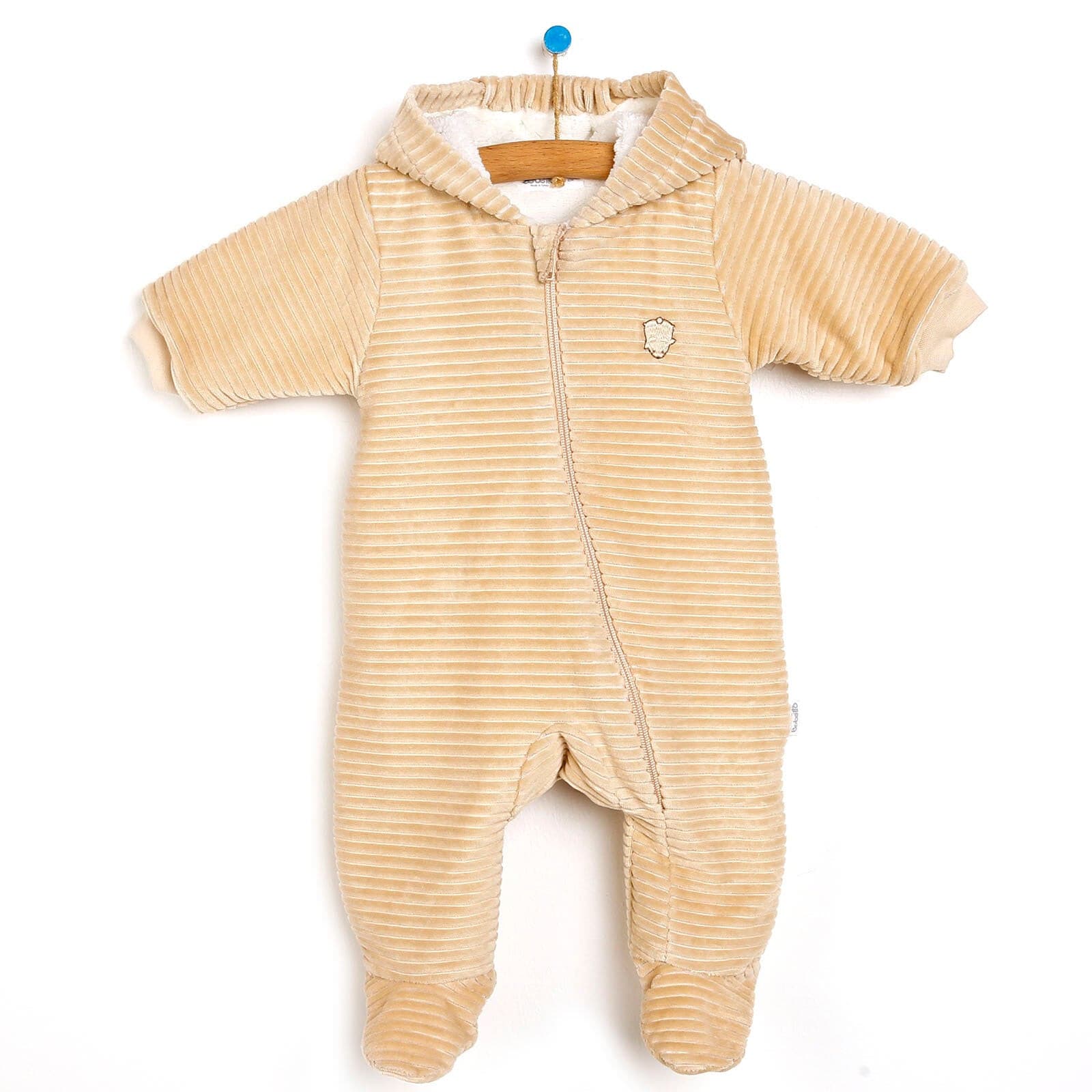 Bebetto Footed Jumpsuit - Beige - mezetto ebebek ebebek