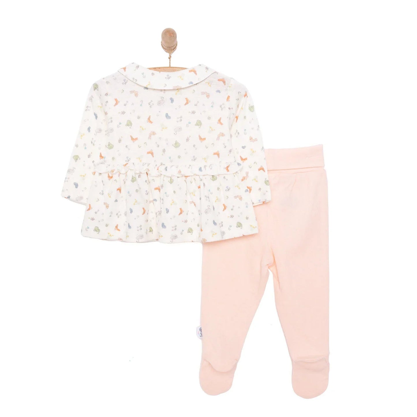 Bebetto Happy Garden Girl Tracksuit - Light Pink - mezetto ebebek ebebek