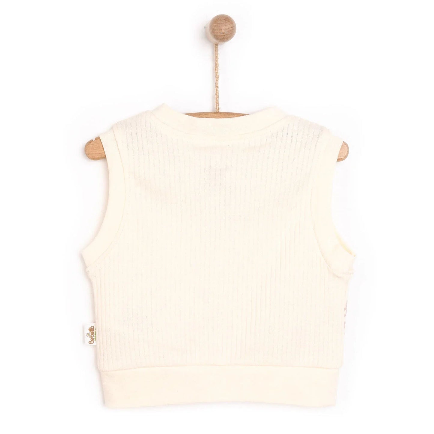 Bebetto Newborn Baby Girl Cardigan - Ecru - mezetto ebebek ebebek