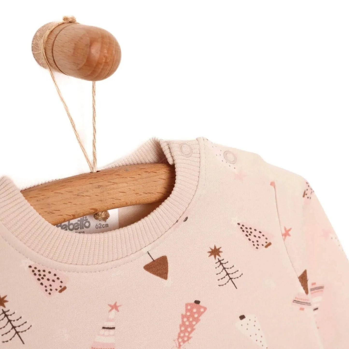 Bebetto Newborn Christmas Dress - Pink - mezetto ebebek ebebek