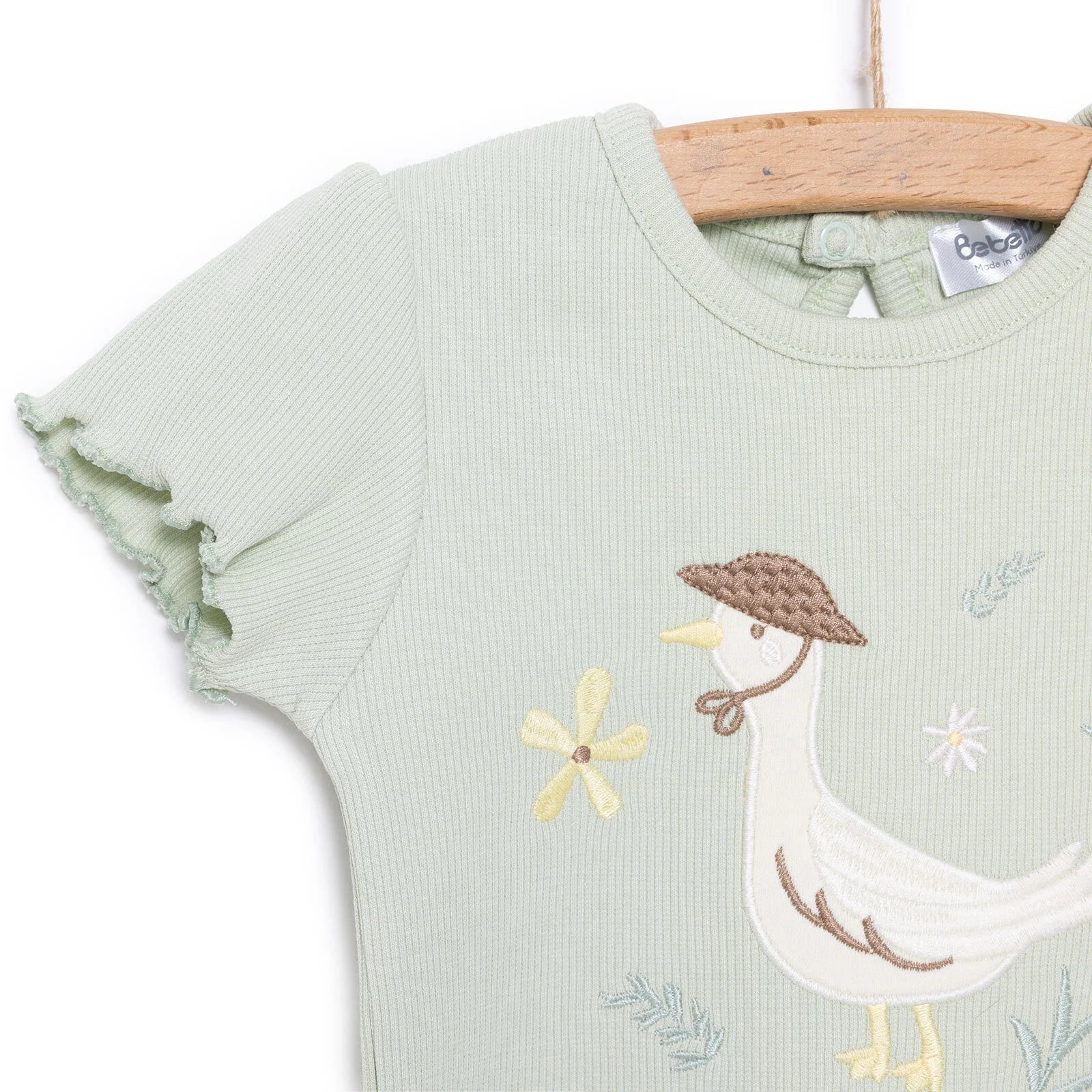 Bebetto Newborn Cute Duck Tshirt - Short - Multicolour - mezetto ebebek ebebek